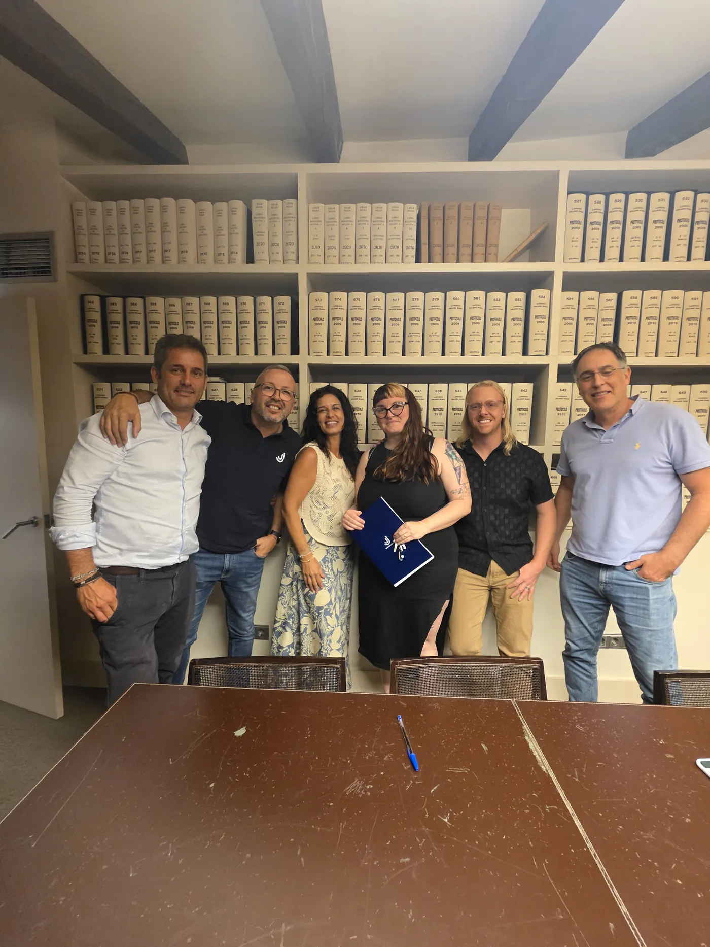 Clients and the Dream Nest team at the notary